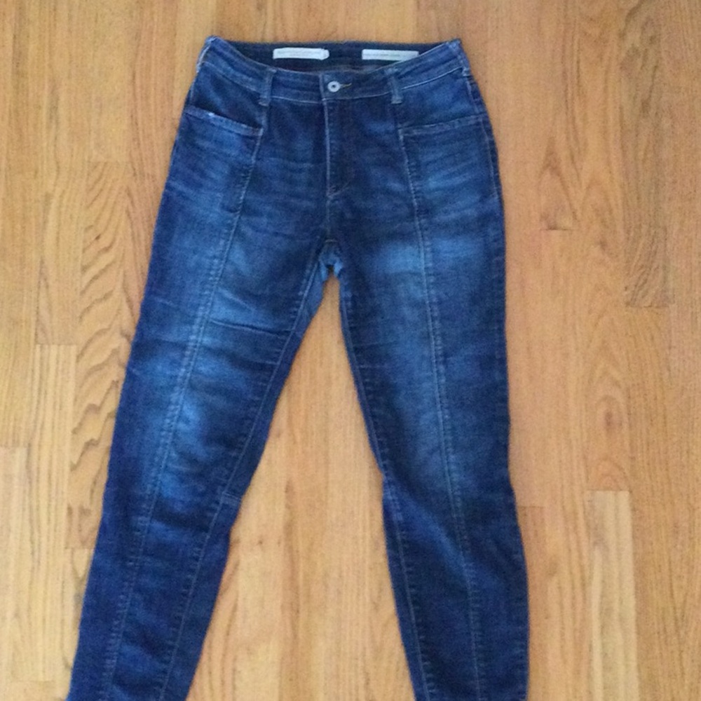 Pilcro and the Letterpress High Rise Blue Jeans
